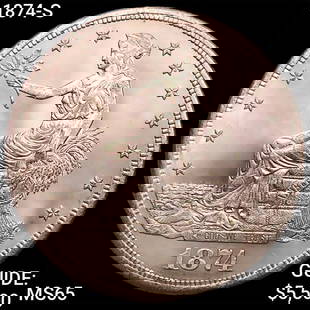 1874-S Silver Trade Dollar GEM BU: 1874-S Silver Trade Dollar GEM BU