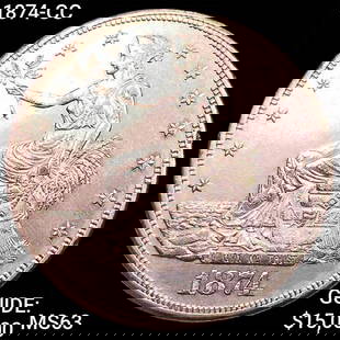 1874-CC Silver Trade Dollar CHOICE BU: 1874-CC Silver Trade Dollar CHOICE BU