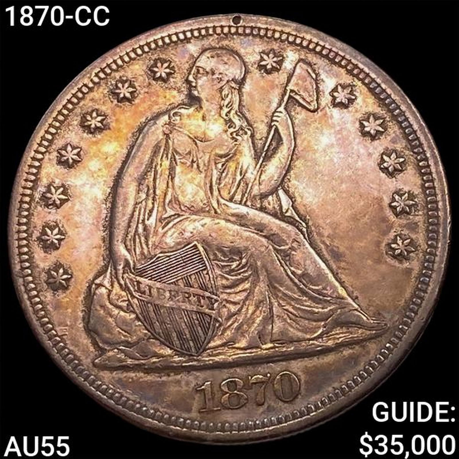 1870-CC Seated Liberty Dollar HIGH GRADE (1 of 2)