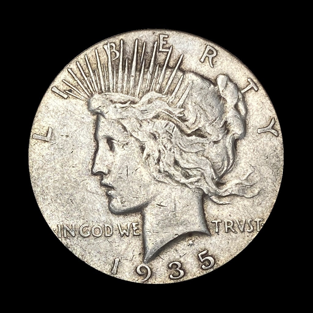 1935-S Peace Silver Dollar LIGHTLY CIRCULATED (1 of 2)