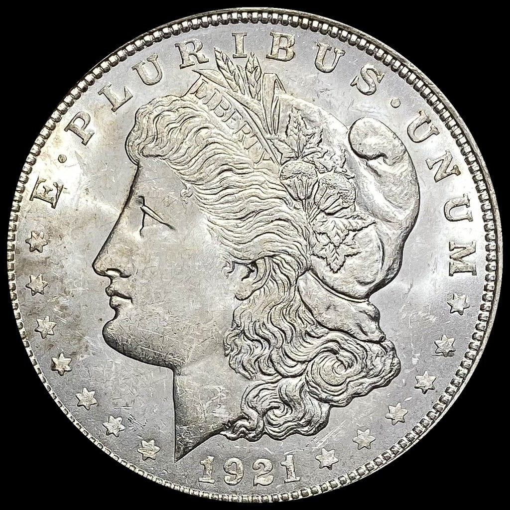 1921-D Silver Morgan Dollar CHOICE BU (1 of 2)