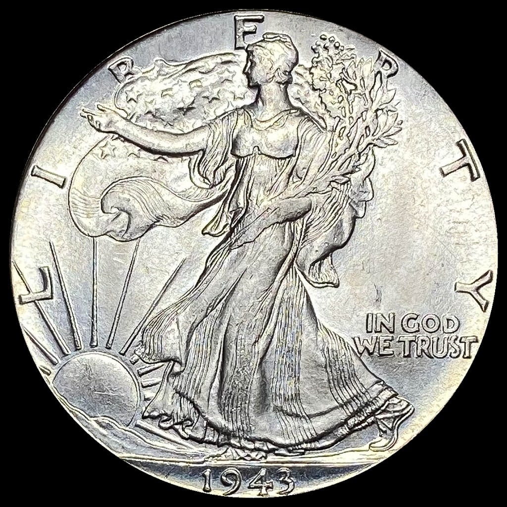 1943-D Silver Half Dollar (Walking Liberty) GEM BU (1 of 2)