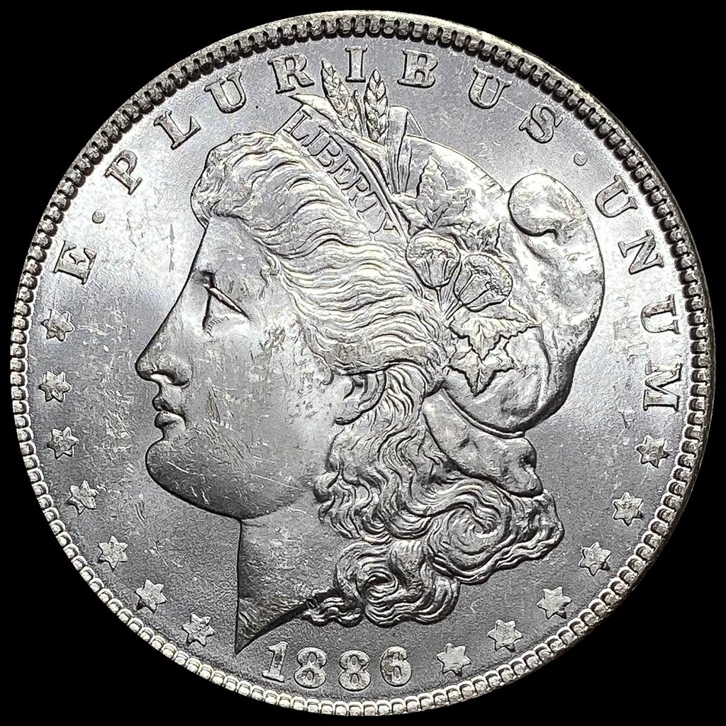 1886 Morgan Silver Dollar GEM BU (1 of 2)