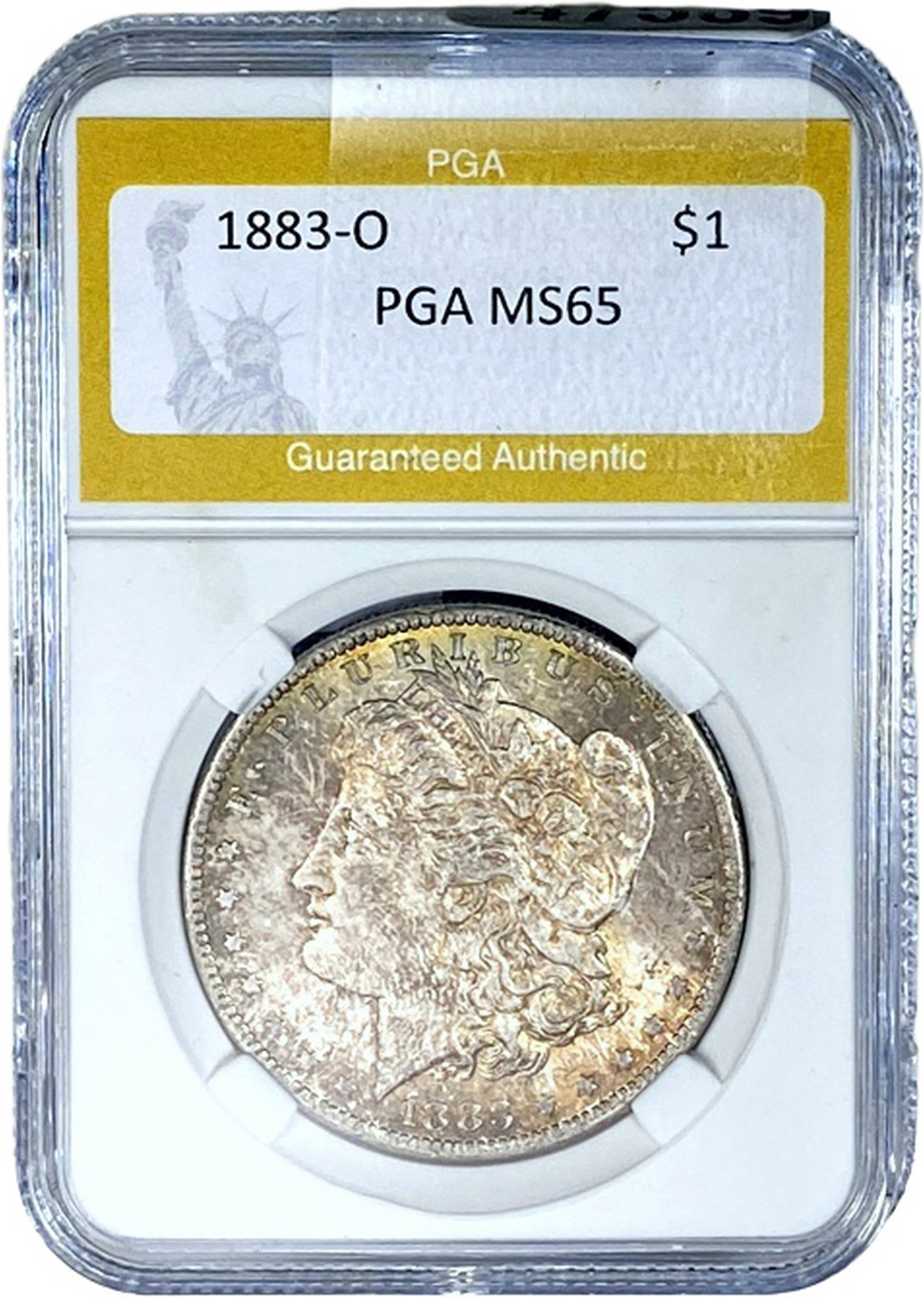 1883-O Morgan Silver Dollar PGA MS65: 1883-O Morgan Silver Dollar PGA MS65