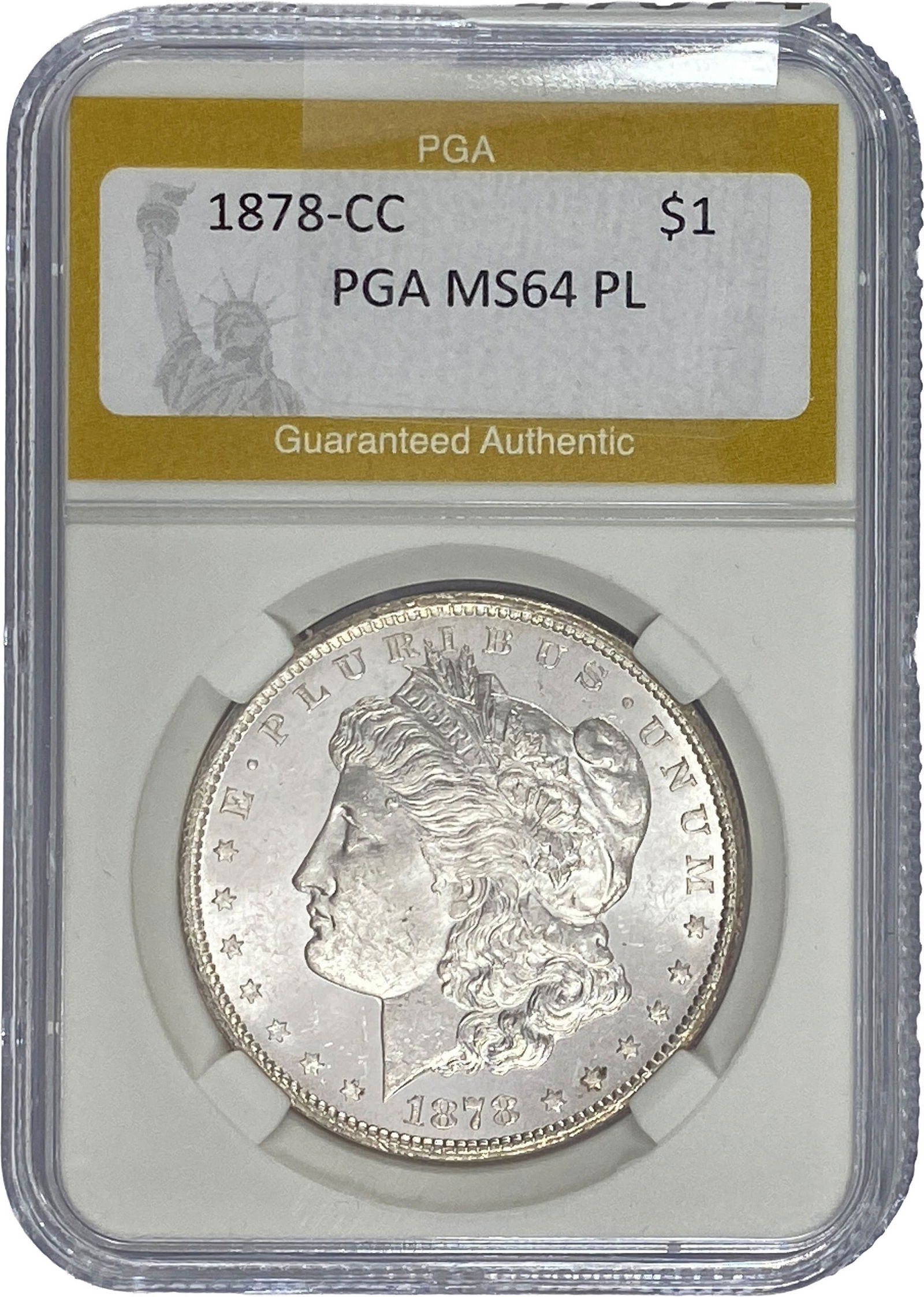 1878-CC Morgan Silver Dollar PGA MS64 PL (1 of 2)