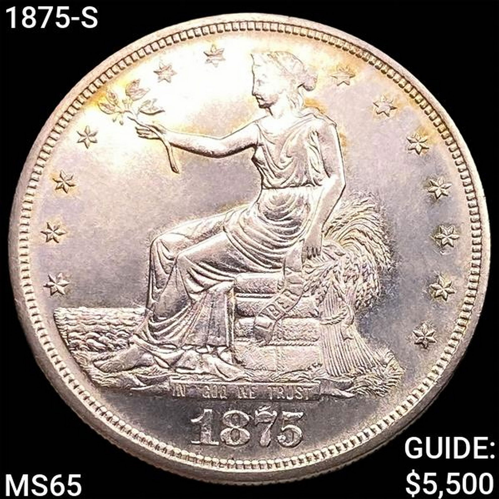 1875-S Silver Trade Dollar GEM BU (1 of 2)