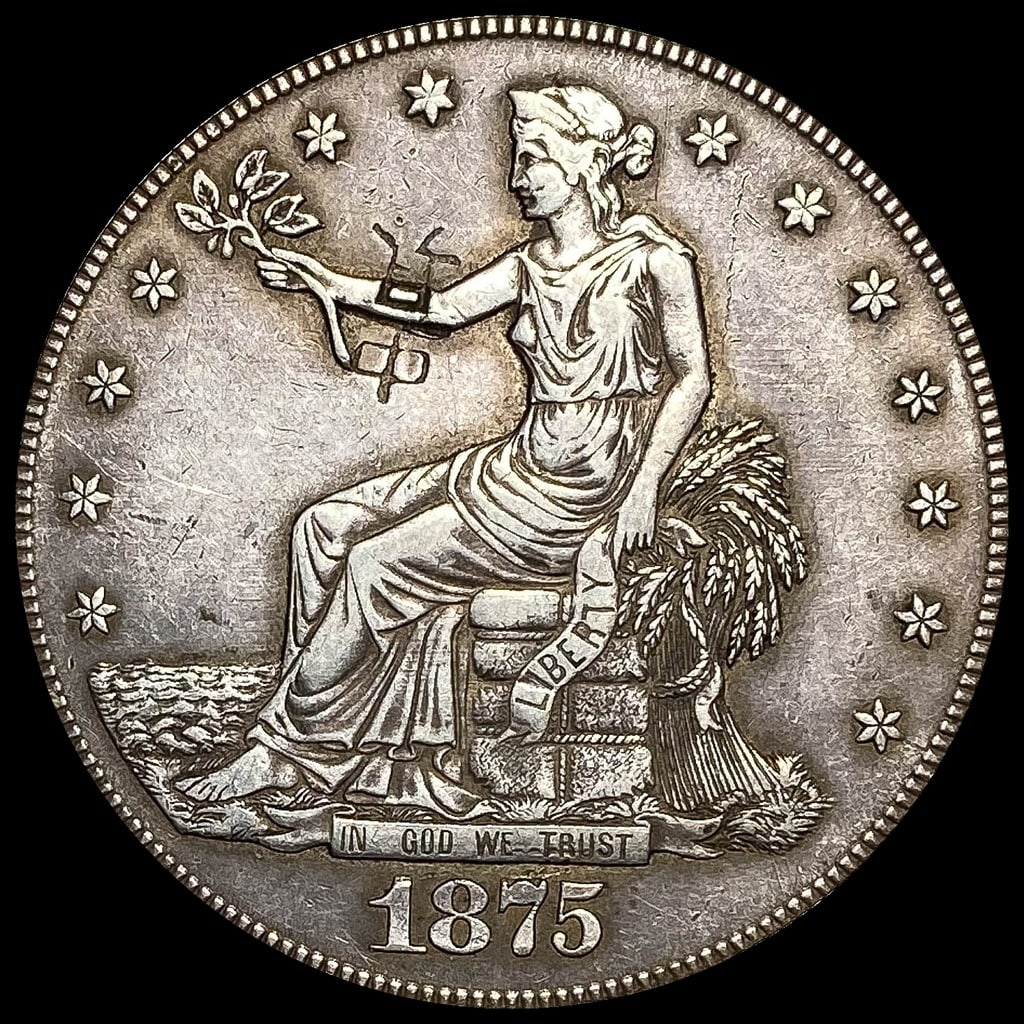 1875-S Silver Trade Dollar LIGHTLY CIRCULATED (1 of 2)