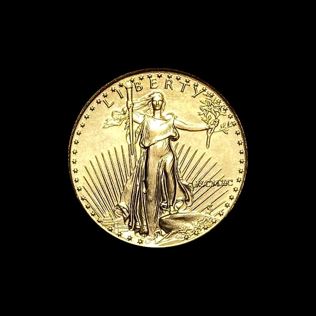 1990 1/10 oz Gold American Eagle $5 GEM BU (1 of 2)