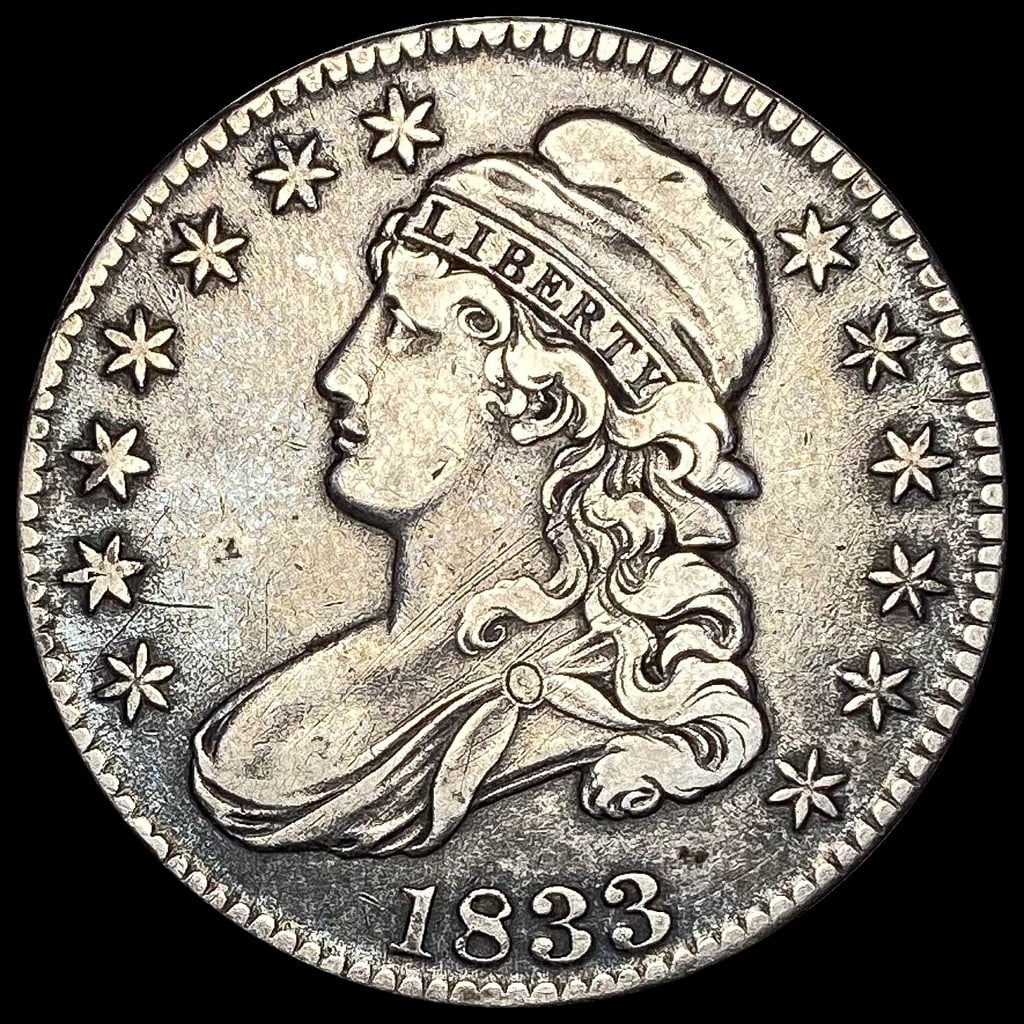 1833 Capped Bust Half Dollar LIGHTLY CIRCULATED (1 of 2)