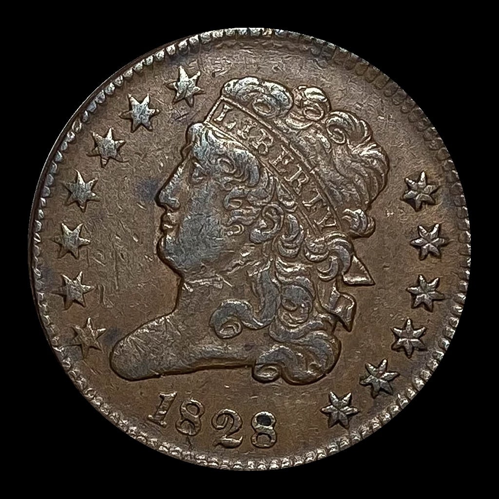 1828 Classic Head Half Cent CLOSELY UNCIRCULATED (1 of 2)