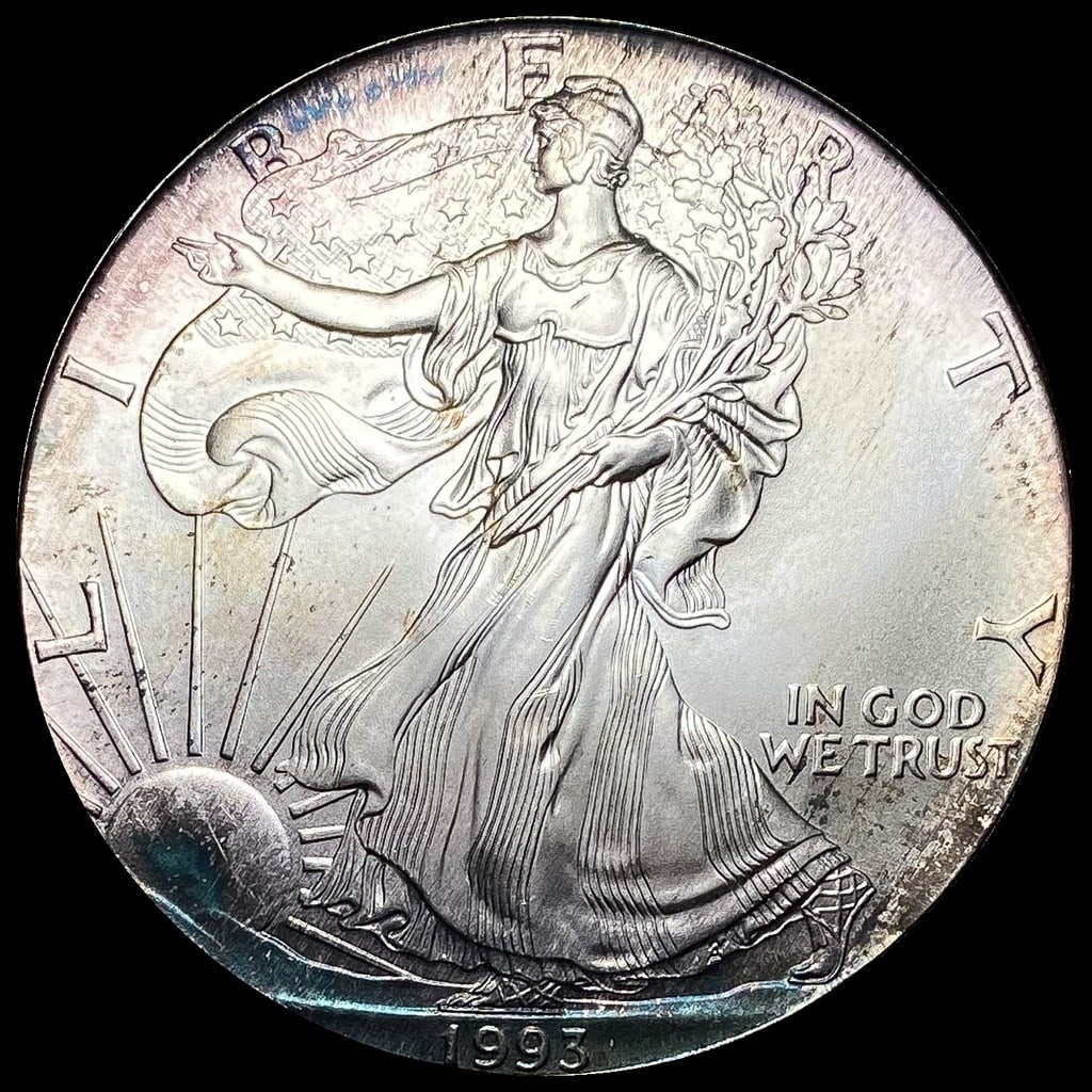 1993 Silver American Eagle $1 GEM BU (1 of 2)