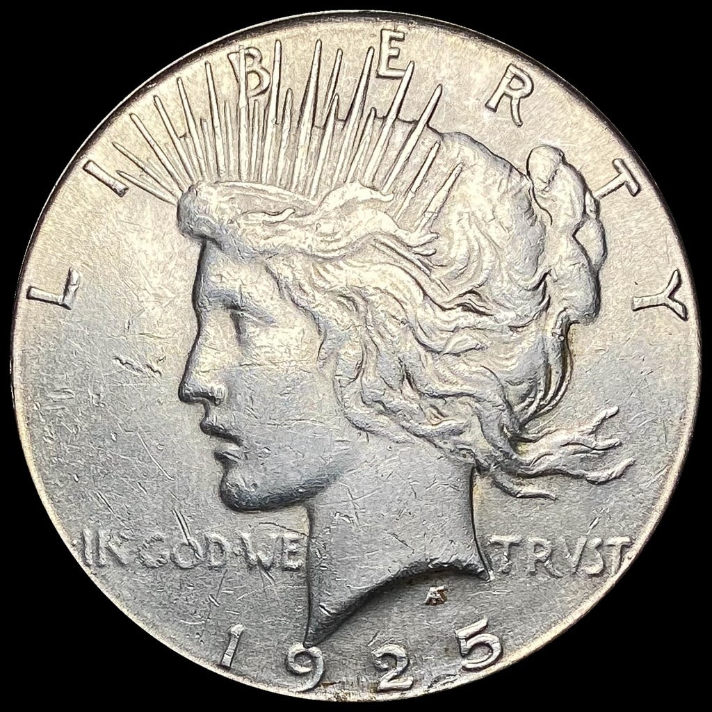 1925-S Silver Peace Dollar CLOSELY UNCIRCULATED (1 of 2)