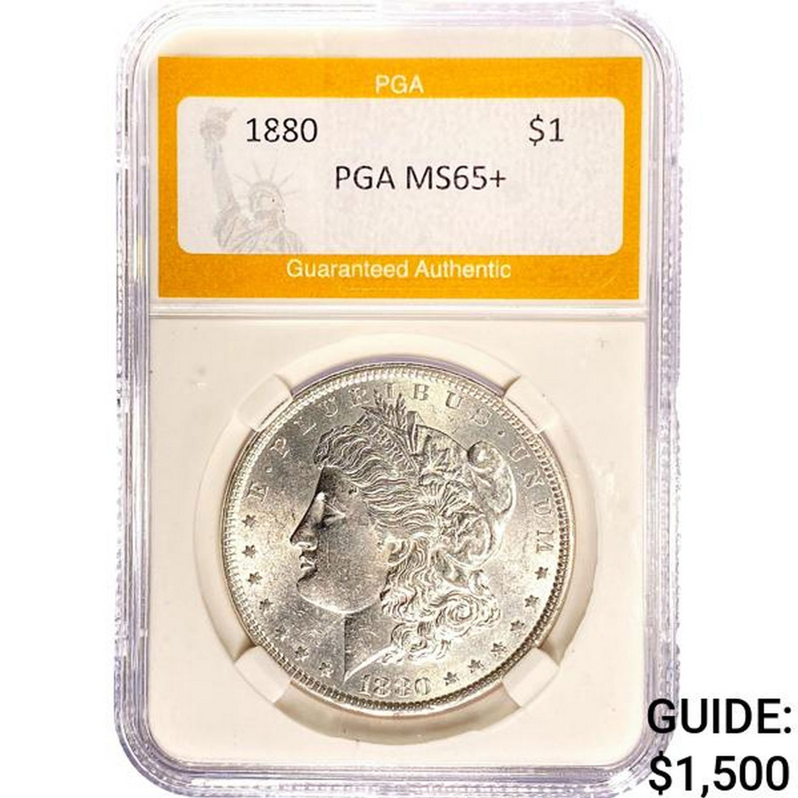 1880 $1 Morgan Dollar PGA MS65+ (1 of 2)