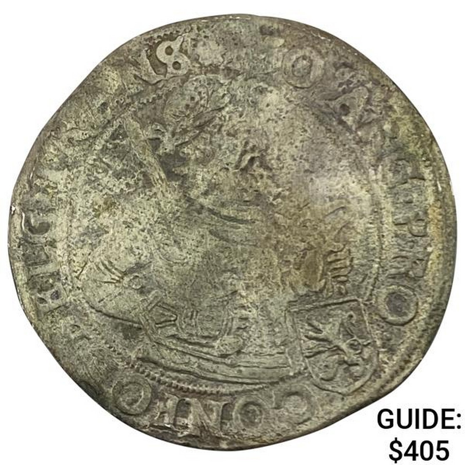 1629 Spanish Netherlands Silver Lion Dollar NEARLY UNCIRCULATED: 1629 Spanish Netherlands Silver Lion Dollar NEARLY UNCIRCULATED