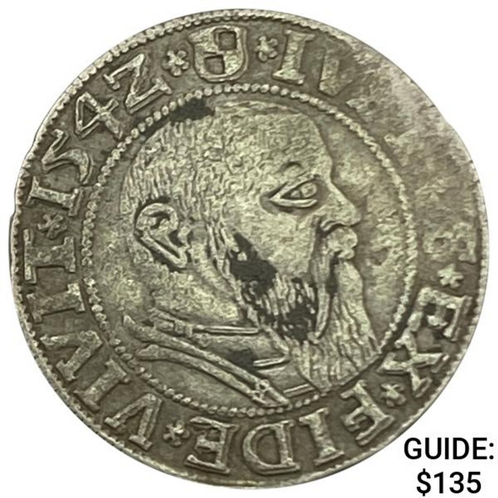 1529-1558 Prussia Silver Groschen Albert I CLOSELY UNCIRCULATED: 1529-1558 Prussia Silver Groschen Albert I CLOSELY UNCIRCULATED