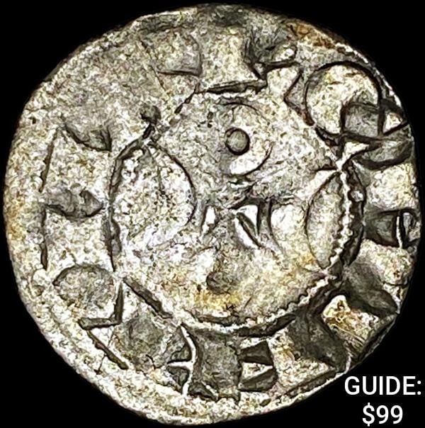 [1170-1245] France Crusades Silver Denier NEARLY UNCIRCULATED: [1170-1245] France Crusades Silver Denier NEARLY UNCIRCULATED