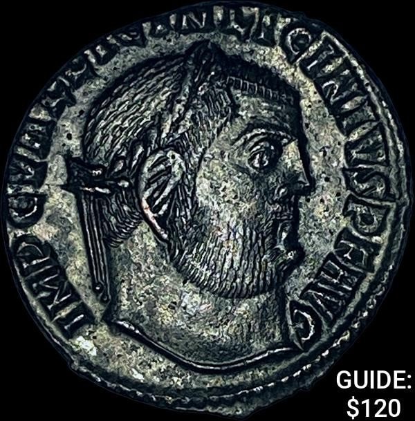 [308-324] AD Roman Licinius I Silvered Bronze Follis CHOICE AU: [308-324] AD Roman Licinius I Silvered Bronze Follis CHOICE AU