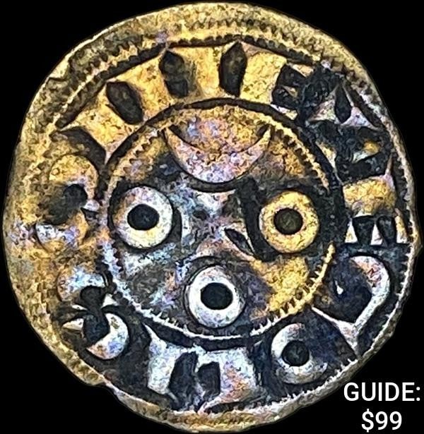 [1170-1245] France Crusades Silver Denier NEARLY UNCIRCULATED: [1170-1245] France Crusades Silver Denier NEARLY UNCIRCULATED