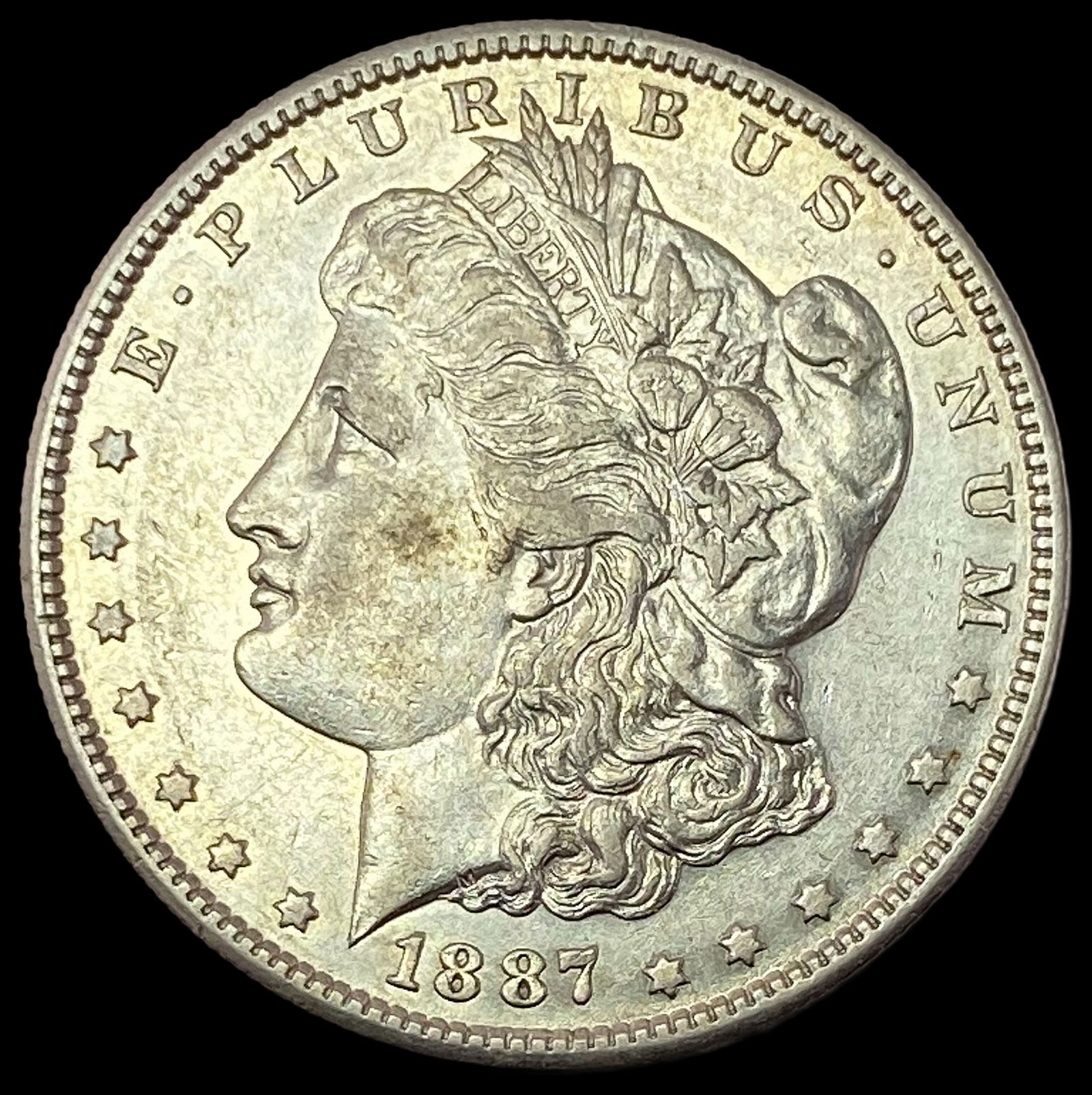 1887-S Silver Morgan Dollar CLOSELY UNCIRCULATED (1 of 2)