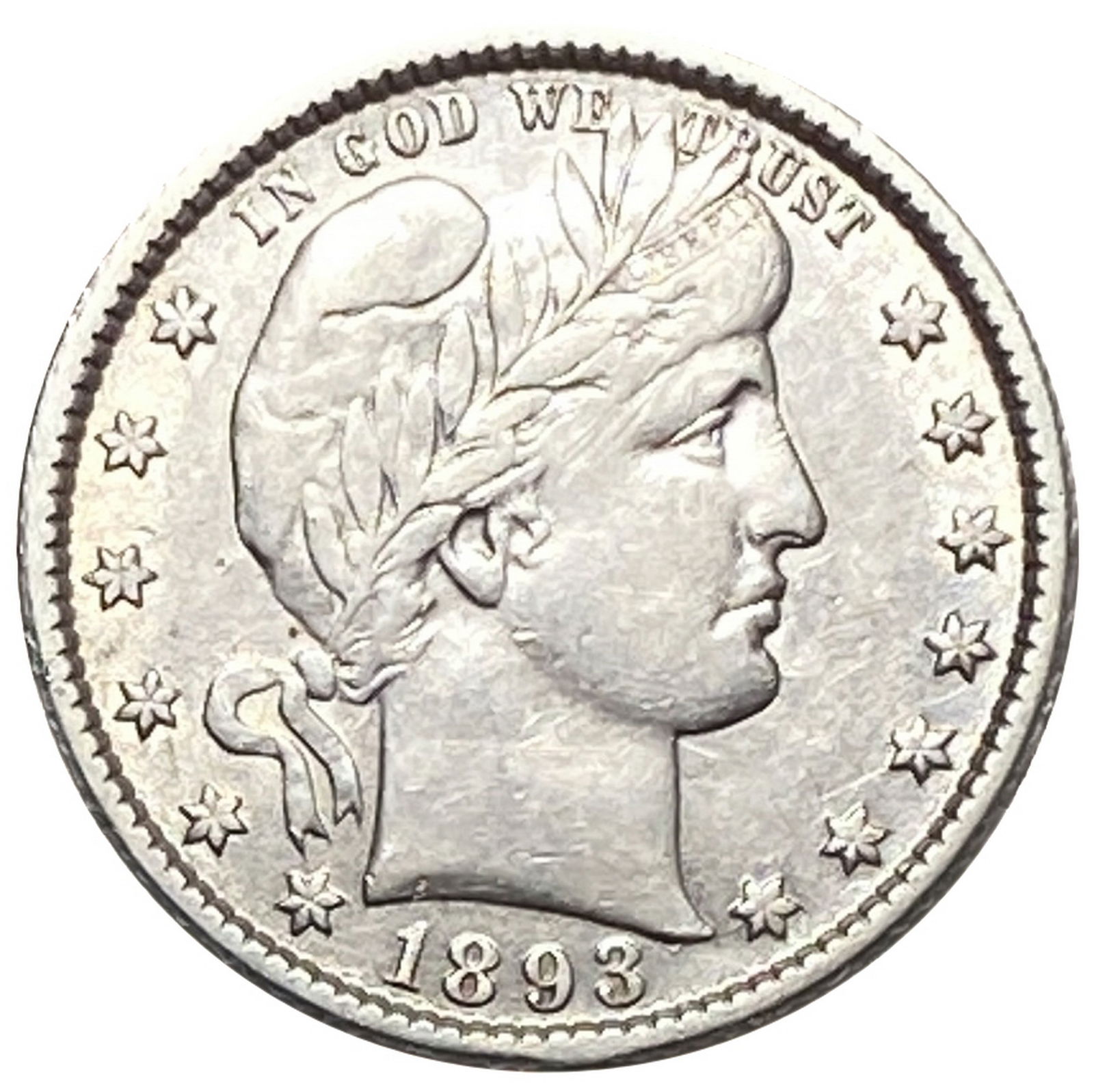 1893-O Barber Quarter XF (1 of 2)