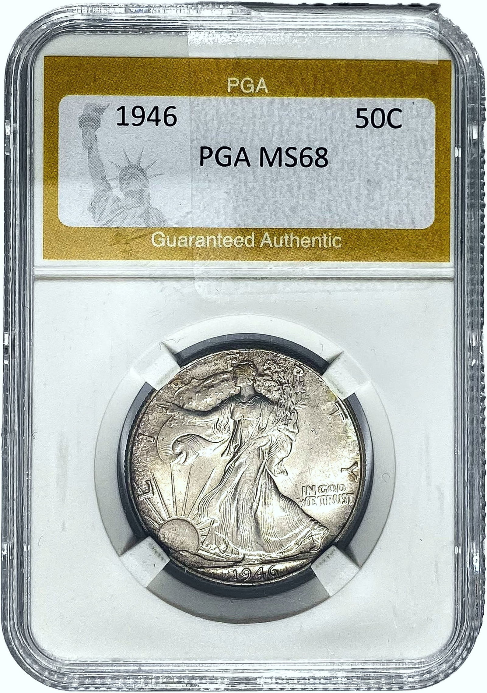 1946 Walking Liberty Half Dollar PGA MS68 (1 of 2)