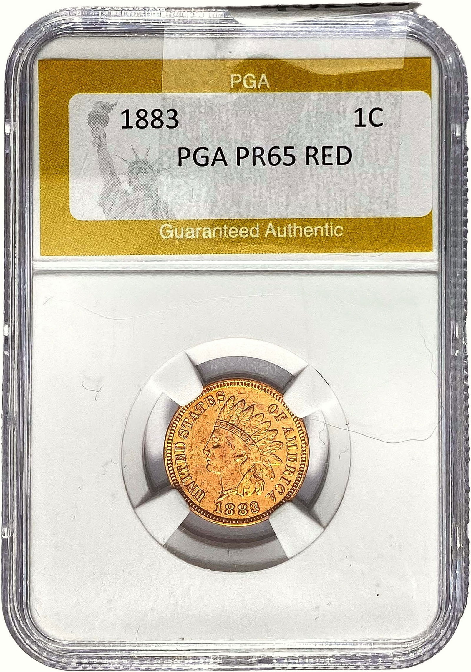 1883 Indian Head Cent PGA PR65 RED (1 of 2)