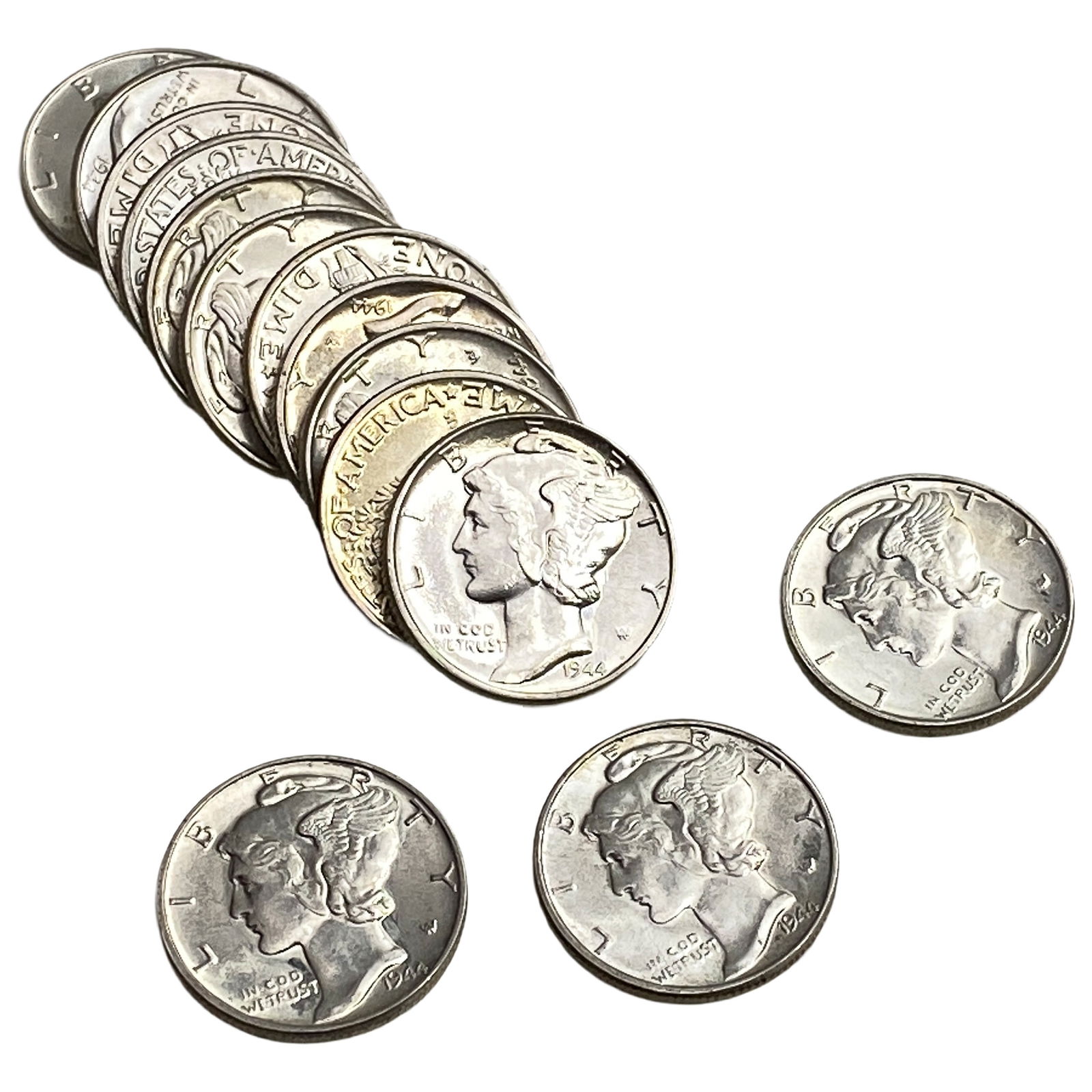 [12] 1941 GEM BU Mercury Dimes Lot [12 Coins   (1 of 2)