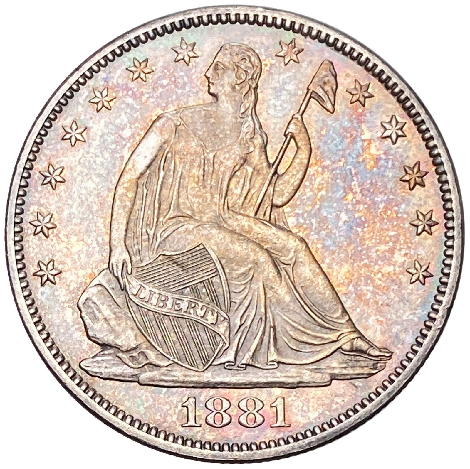 1881 Seated Liberty Half Dollar PR (1 of 2)