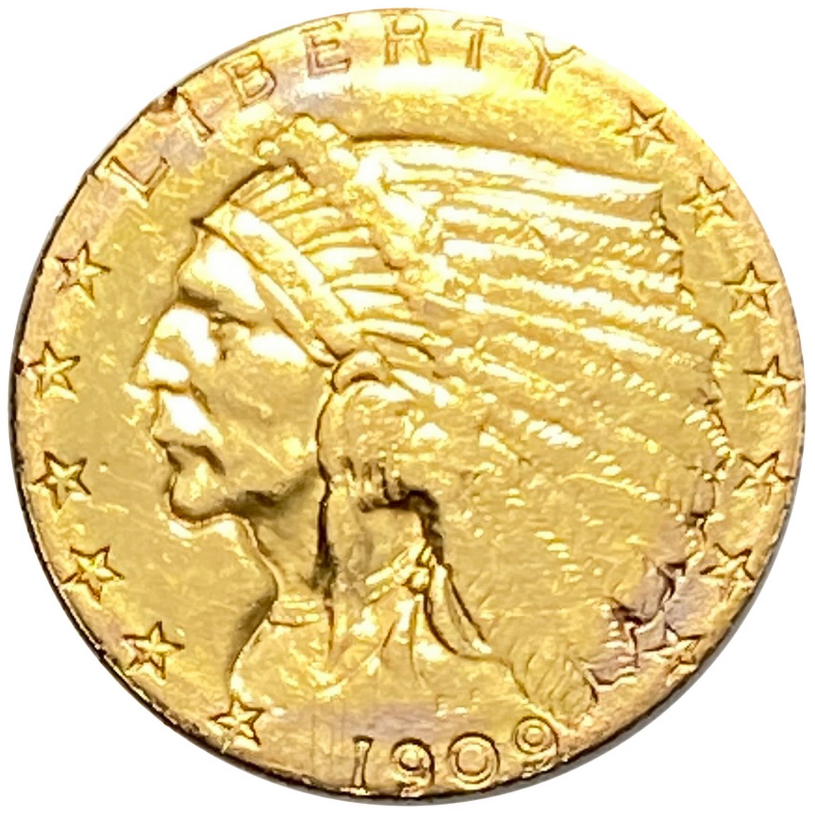 1909 $2.50 Gold Quarter Eagle: 1909 $2.50 Gold Quarter Eagle