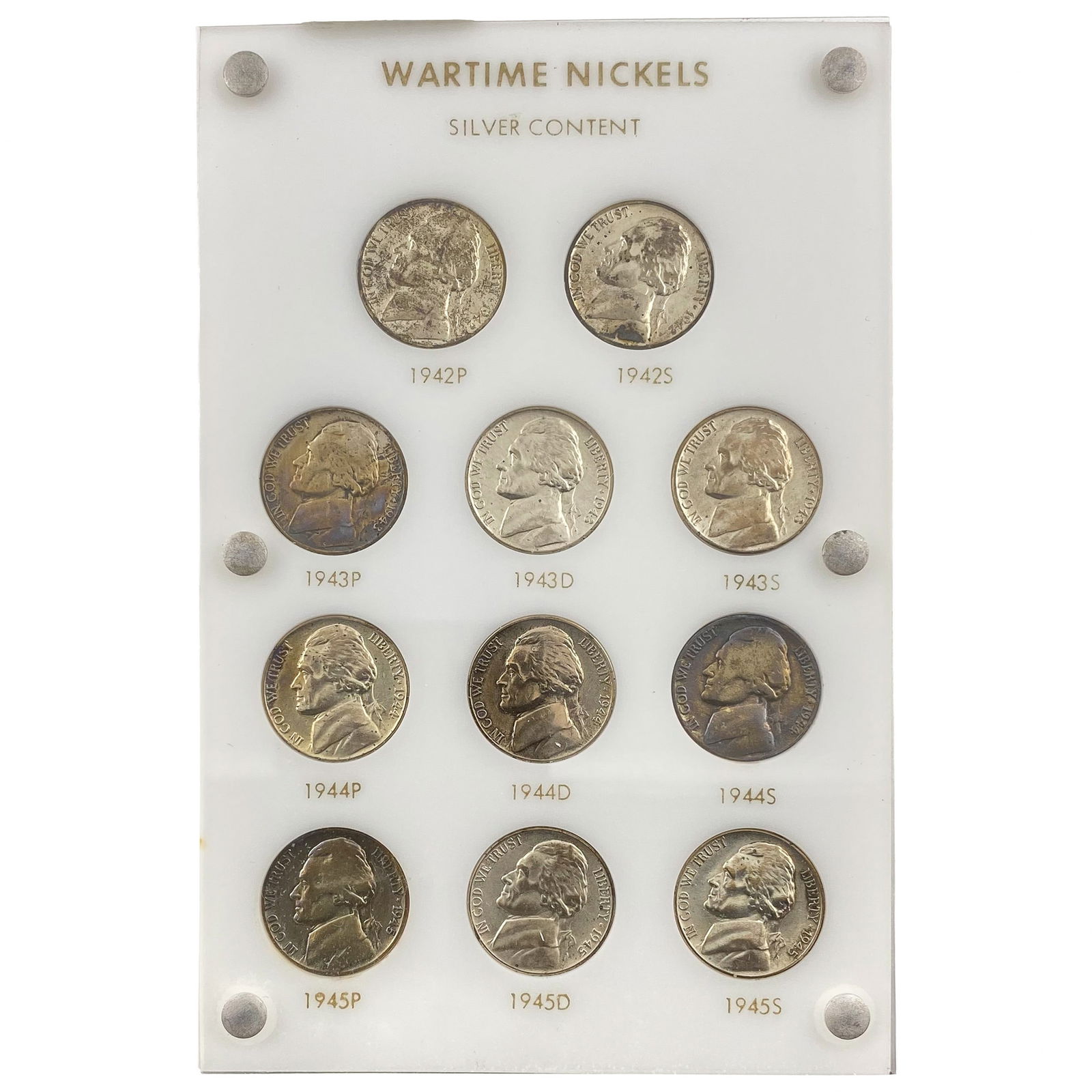1942-1945 High Grade Silver War Nickel Set [11 Coins] (1 of 2)