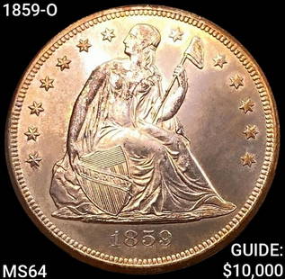 1859-O Seated Liberty Dollar CHOICE BU: 1859-O Seated Liberty Dollar CHOICE BU