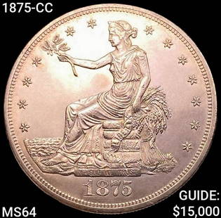 1875-CC Silver Trade Dollar CHOICE BU: 1875-CC Silver Trade Dollar CHOICE BU
