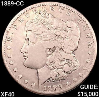 1889-CC Morgan Silver Dollar NEARLY UNCIRCULATED: 1889-CC Morgan Silver Dollar NEARLY UNCIRCULATED