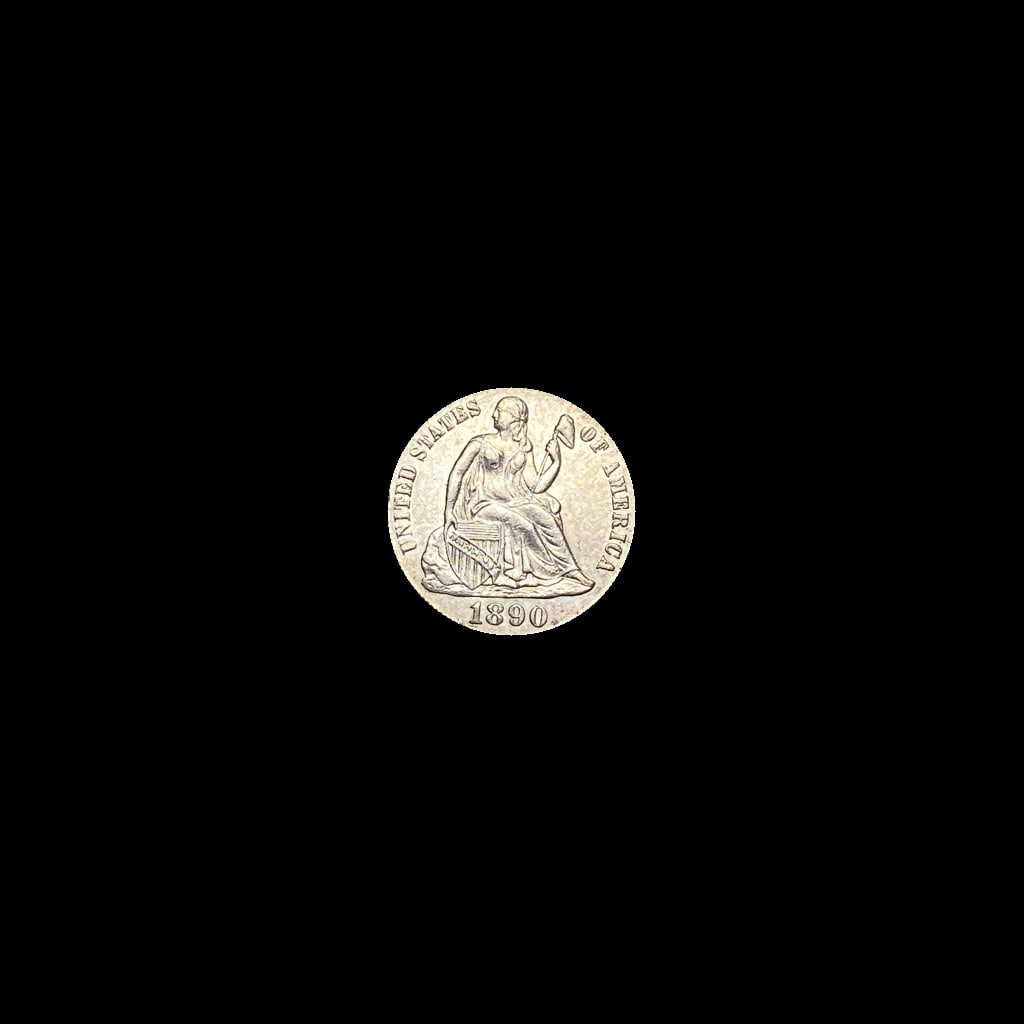 1890 Seated Liberty Dime UNCIRCULATED (1 of 2)