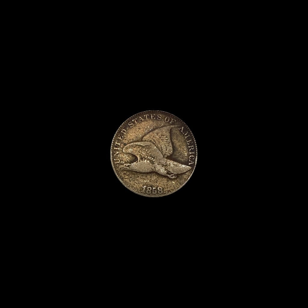 1858 Copper-Nickel Flying Eagle Cent LIGHTLY CIRCULATED (1 of 2)