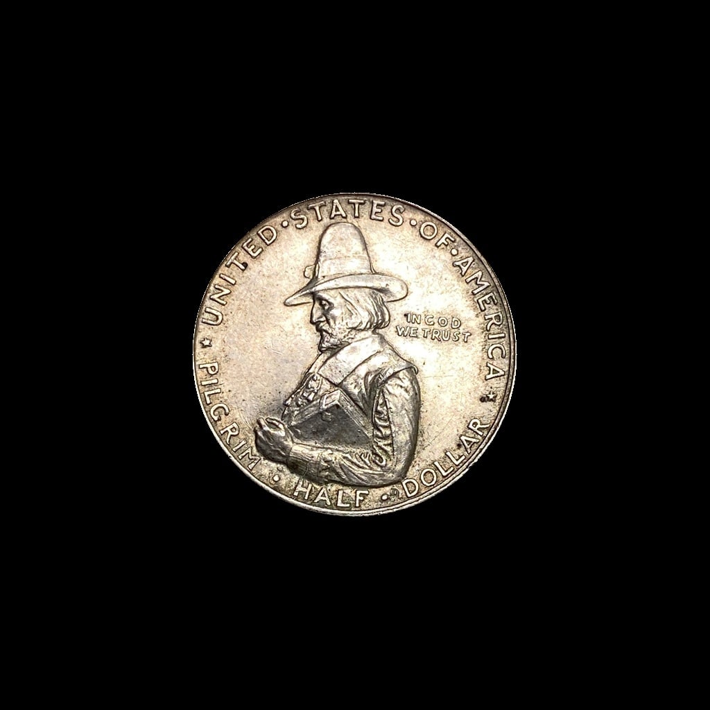 1920 Silver Pilgrim Half Dollar UNCIRCULATED (1 of 2)