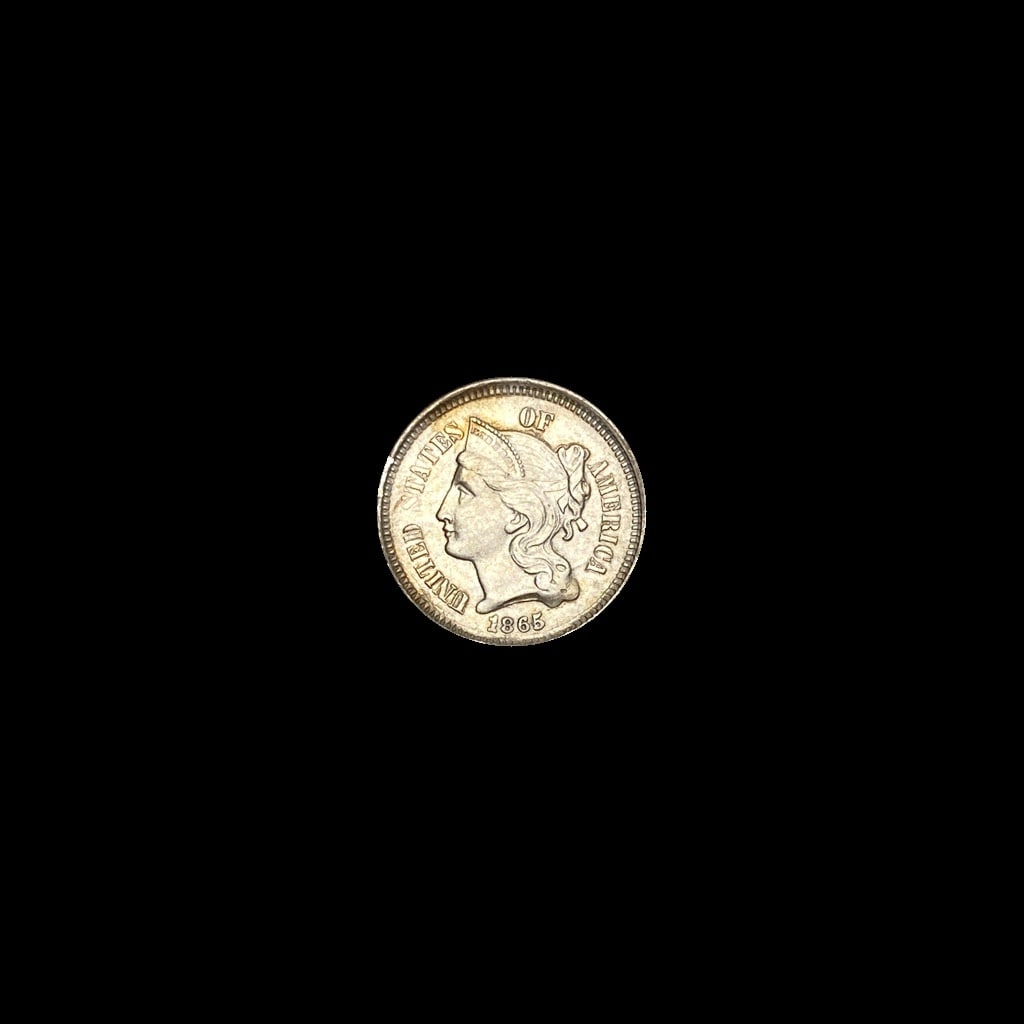 1865 Nickel Three-Cent Piece UNCIRCULATED (1 of 2)