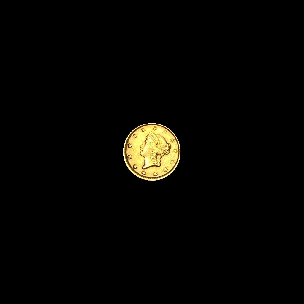 1851 Gold $1 Liberty Head Type 1 CLOSELY UNCIRCULATED (1 of 2)