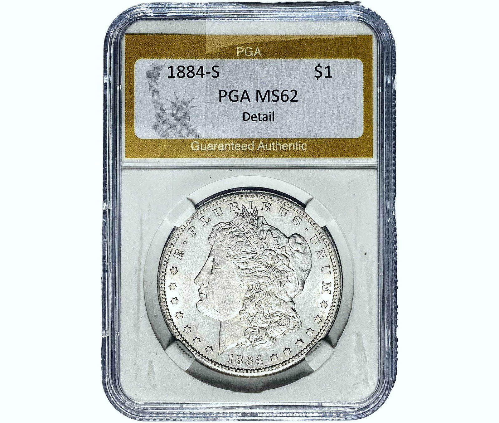 1884-S Morgan Silver Dollar PGA MS62 (1 of 2)
