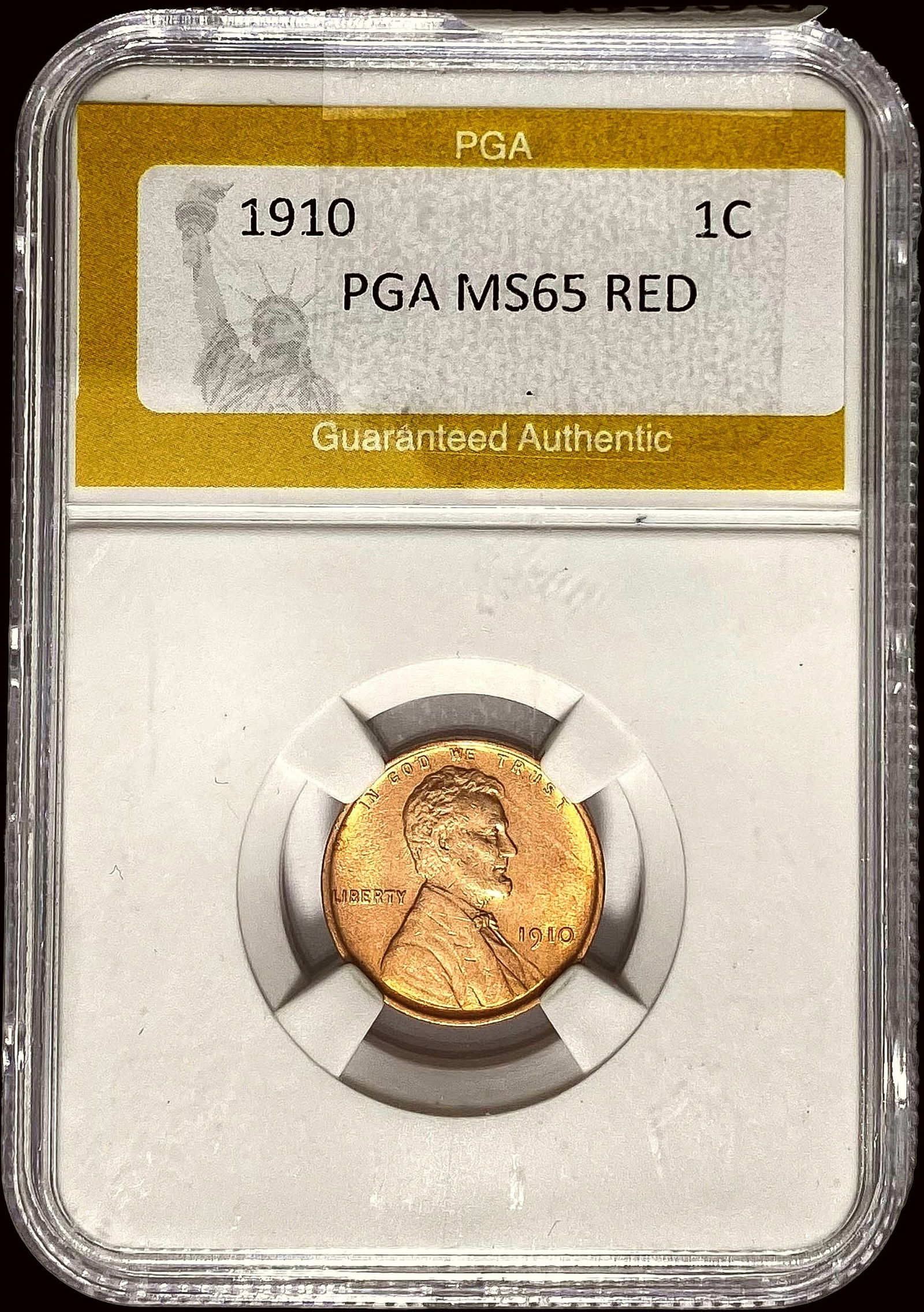 1910 Wheat Cent PGA MS65 RED (1 of 2)