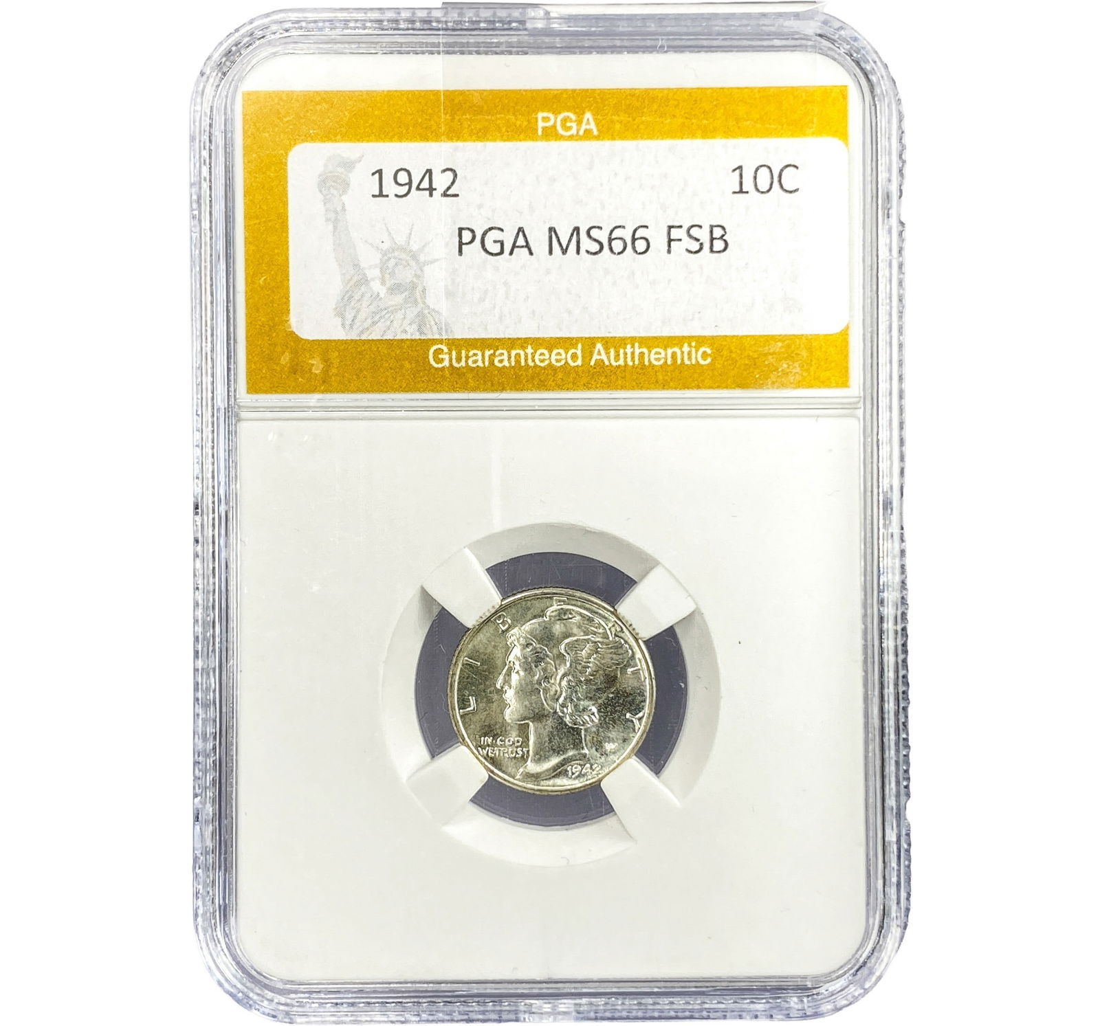 1942 Mercury Dime PGA MS66 FSB (1 of 2)