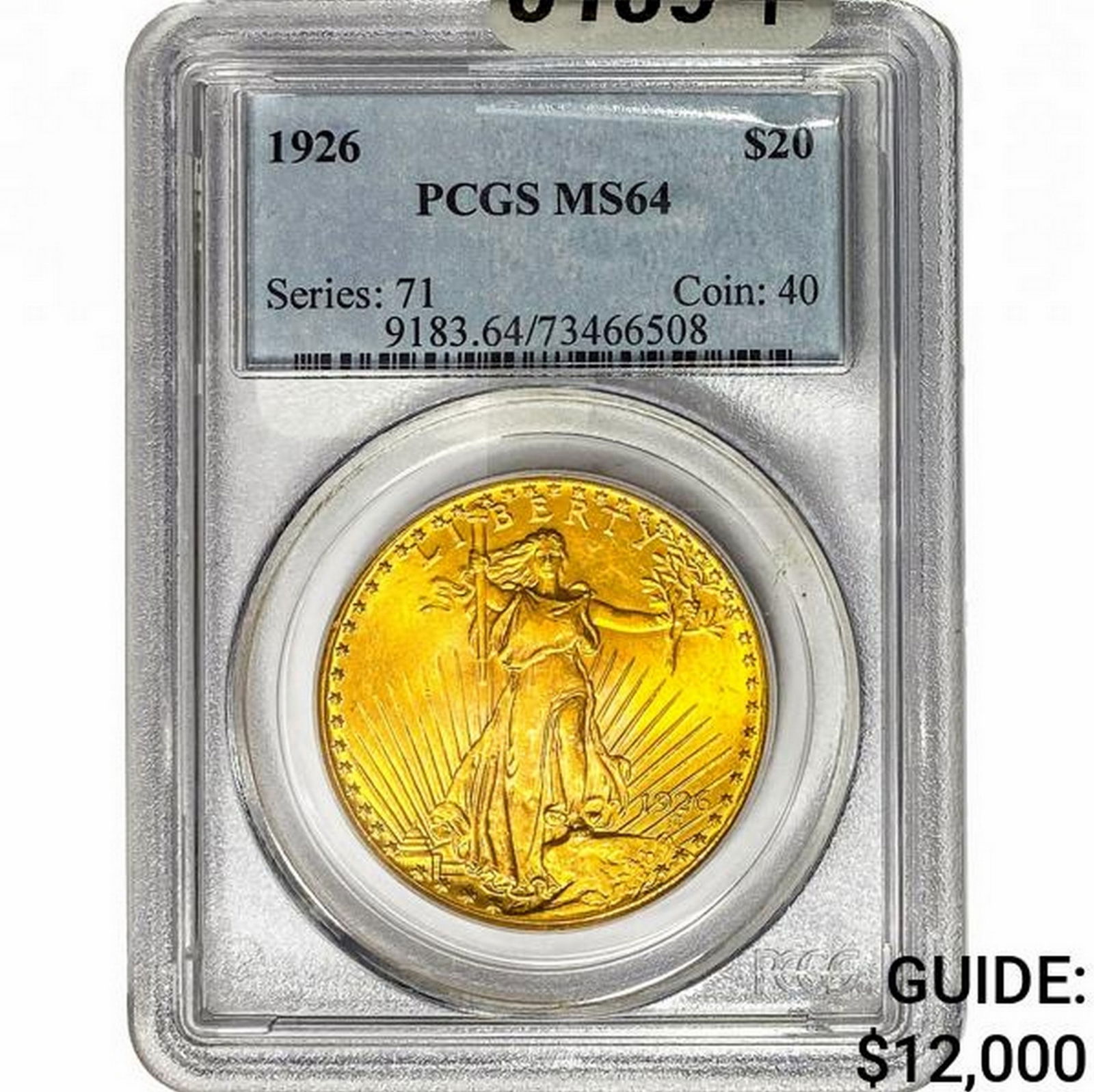 1926 $20 Gold Double Eagle PCGS MS64 (1 of 2)