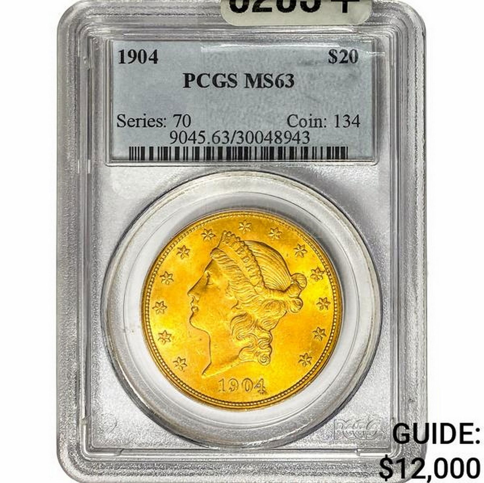 1904 $20 Gold Double Eagle PCGS MS63 (1 of 2)