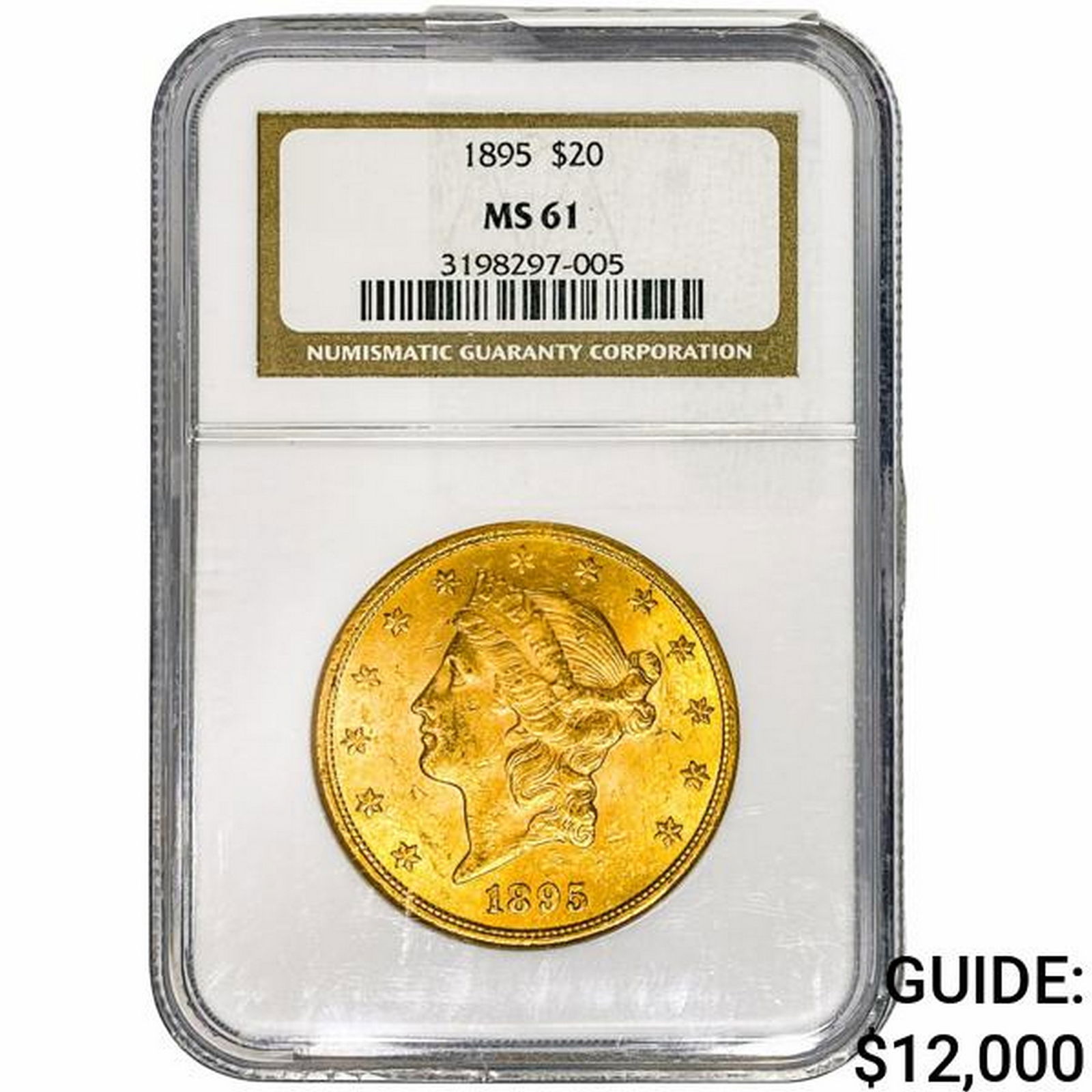 1895 $20 Gold Double Eagle NGC MS61 (1 of 2)