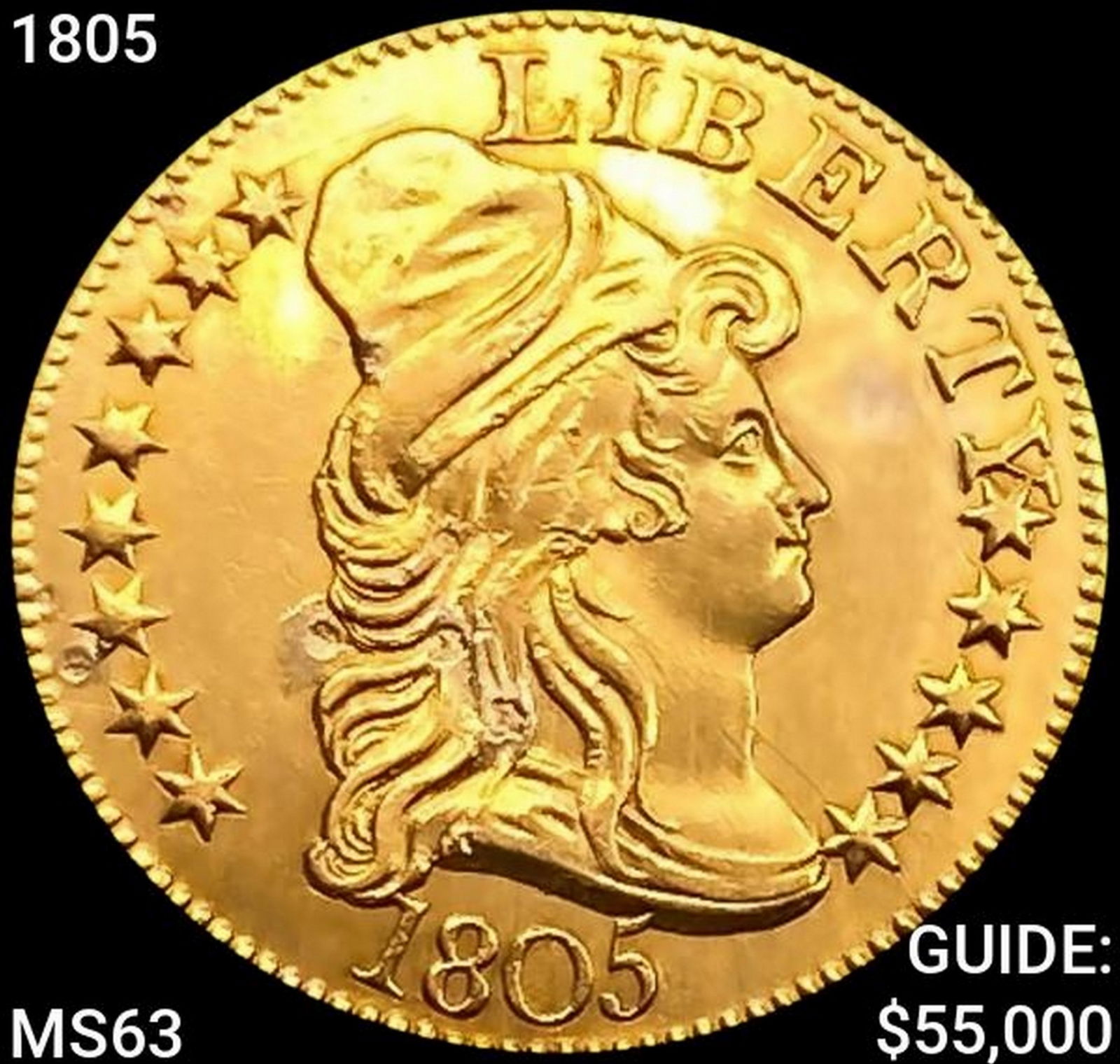 1805 $5 Gold Half Eagle CHOICE BU (1 of 2)