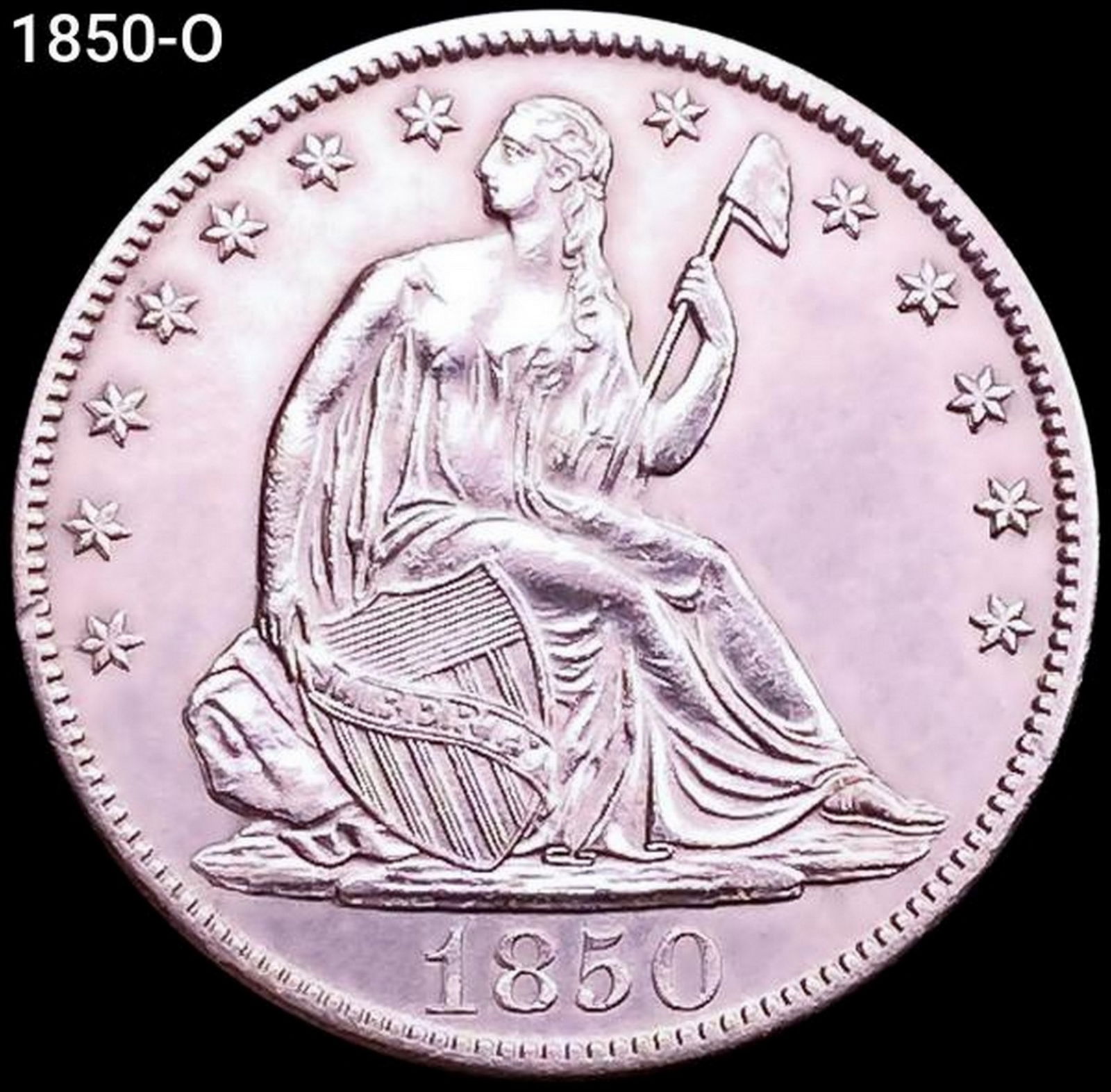 1850-O Seated Liberty Half Dollar CHOICE BU (1 of 2)