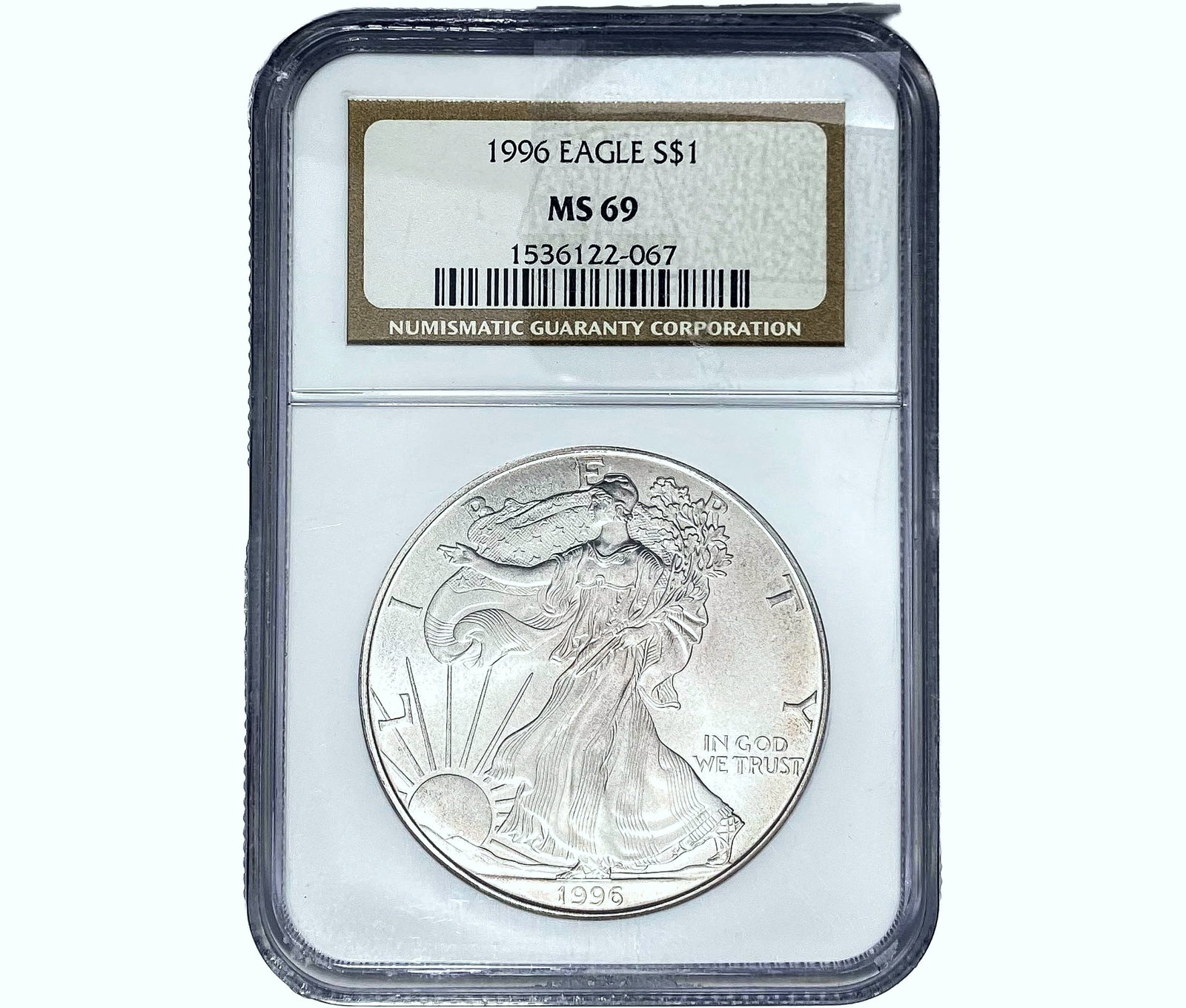 1996 Walking Liberty Dollar NGC MS69: 1996 Walking Liberty Dollar NGC MS69