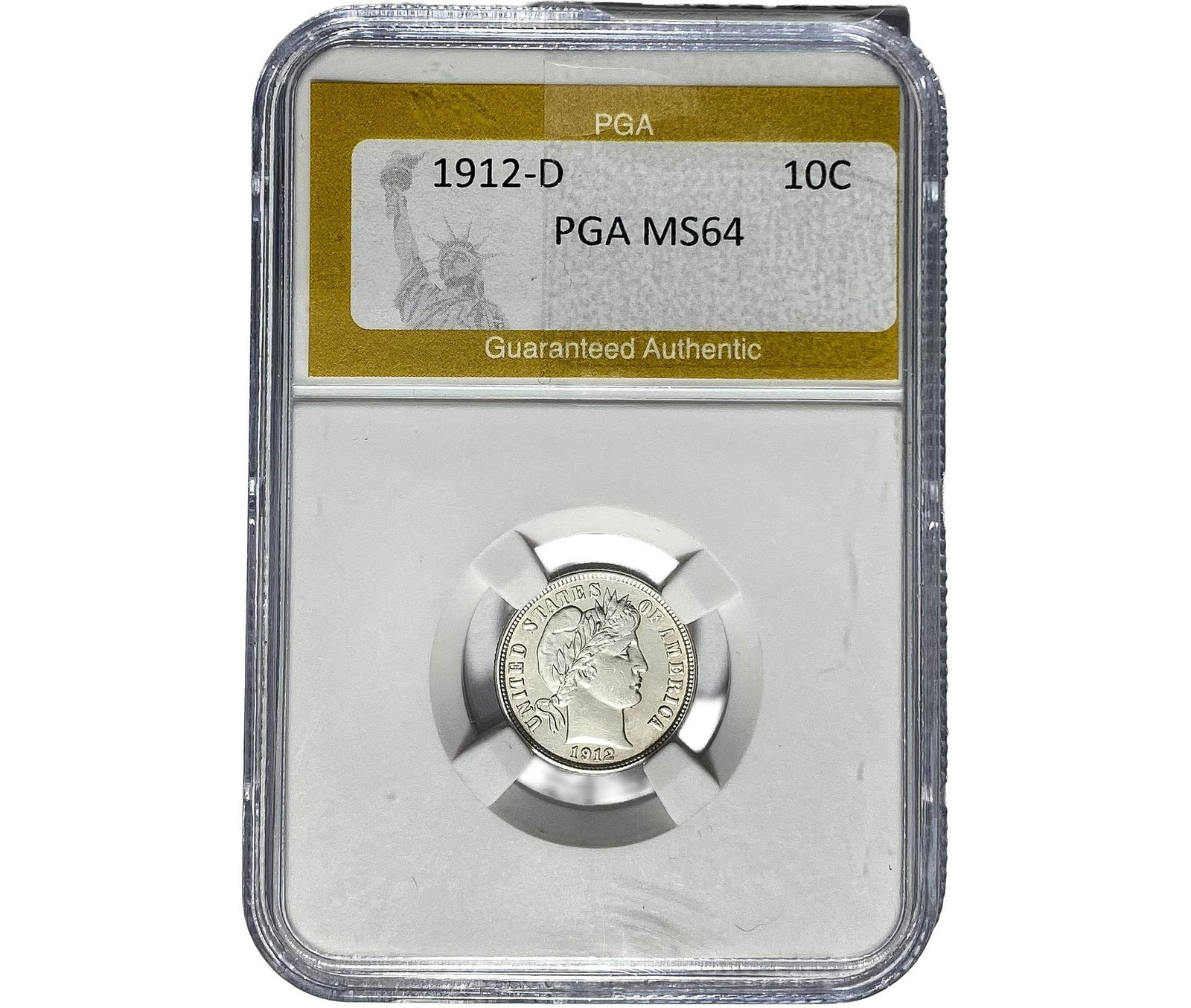 1912-D Barber Dime PGA MS64  (1 of 2)