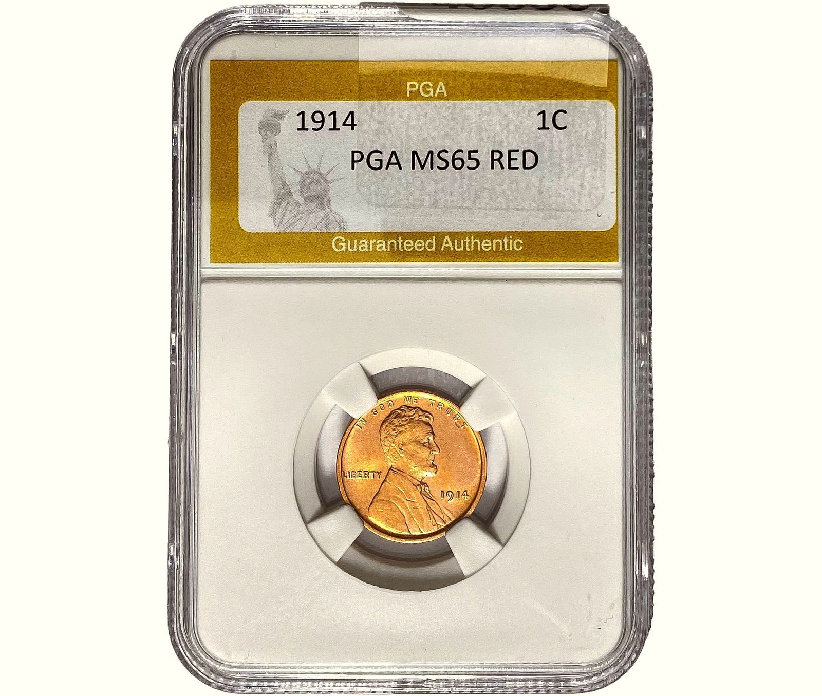 1914 Wheat Cent PGA MS65 RED (1 of 2)