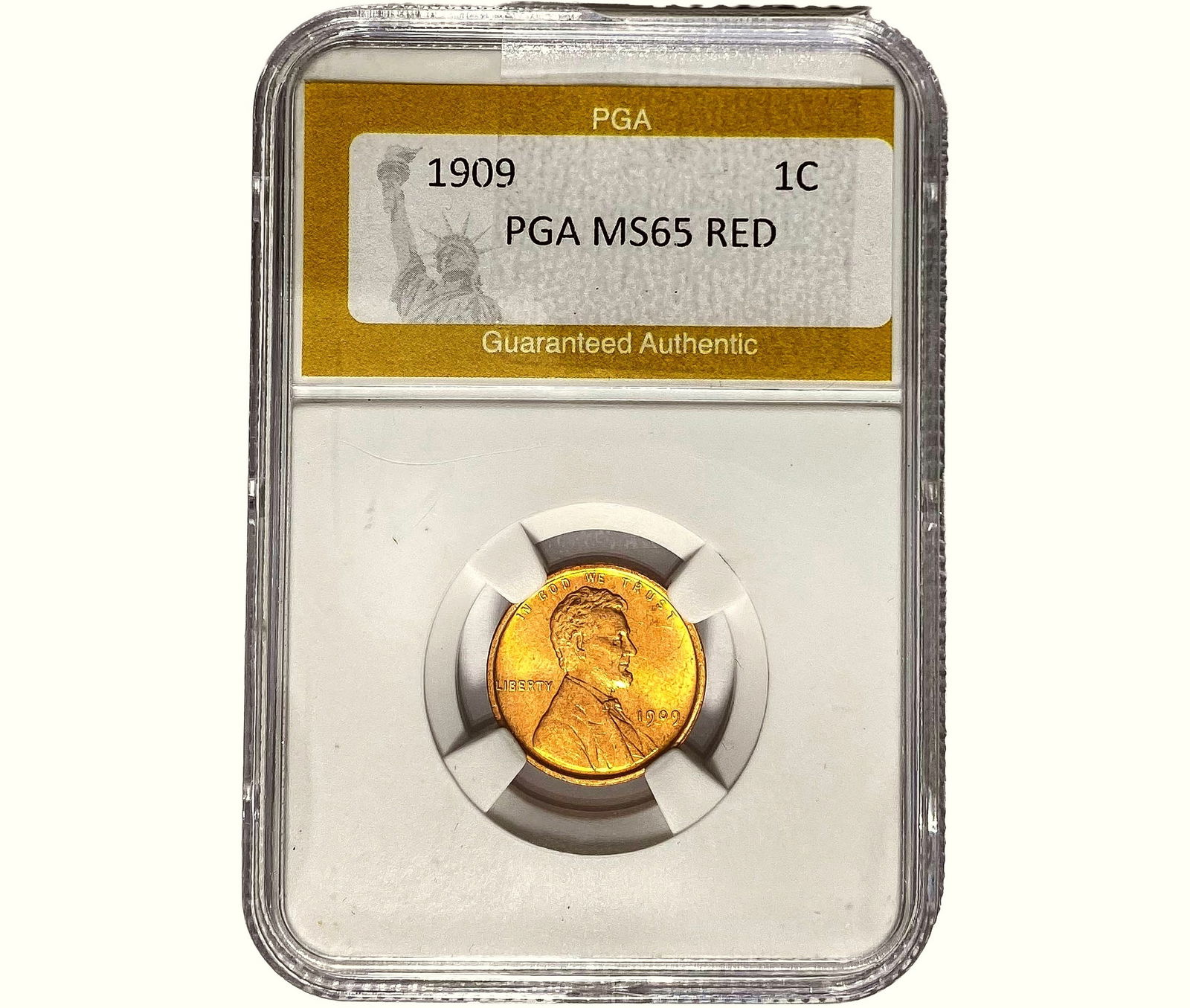 1909 Wheat Cent PGA MS65 RED (1 of 2)